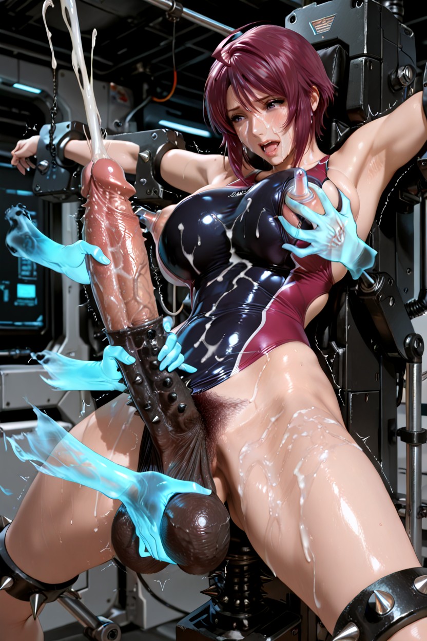 Wearing Competitive Swimsuit, Éjaculation, Uncensored Porno IA Hentai