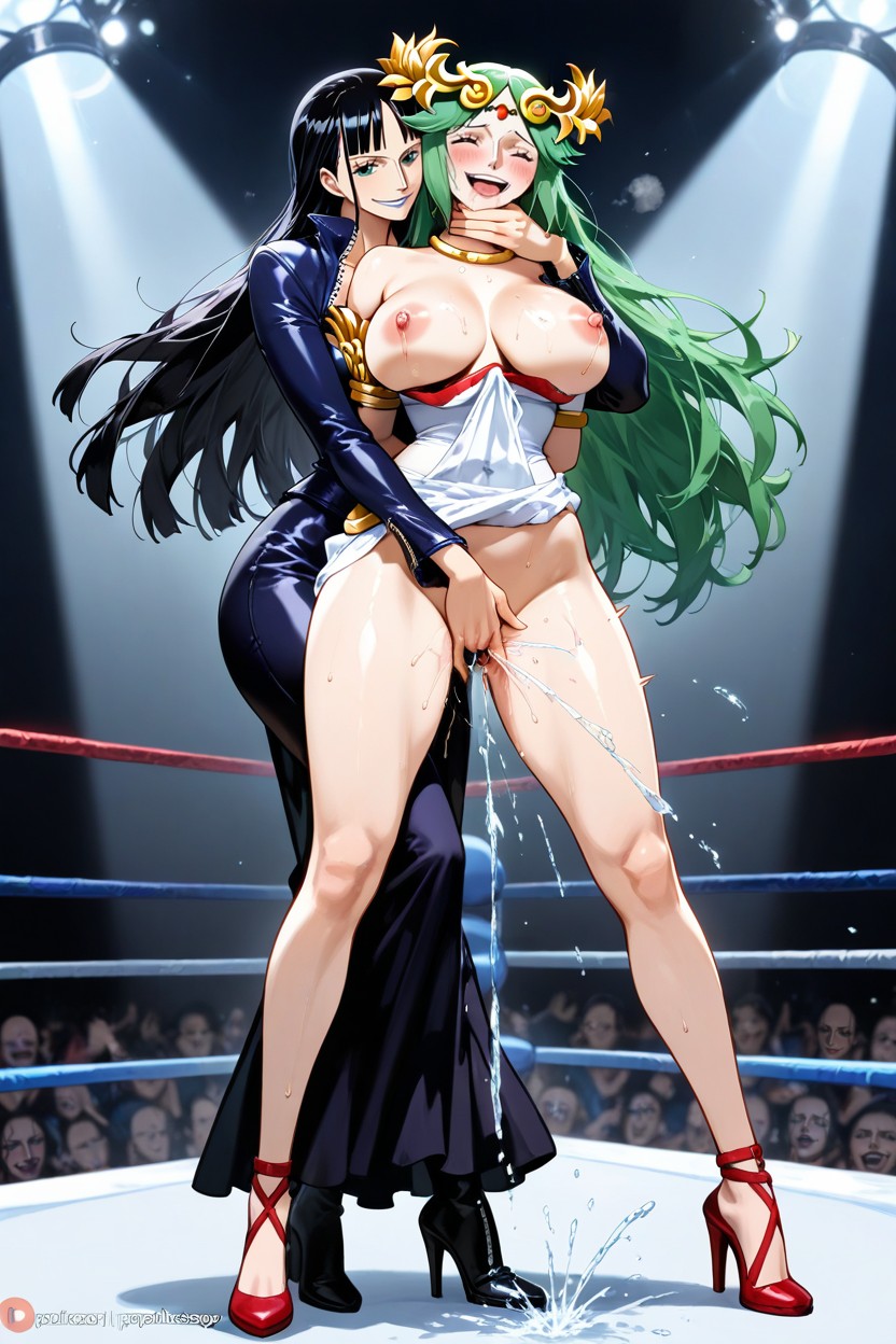 Deep Fingering, Palutena's Arms Behind Back, Duo Porno IA Hentai