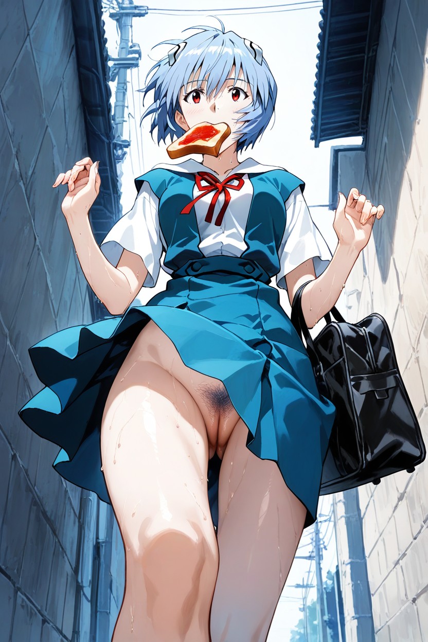 Pale Skin, Sweaty Skin, Bag Hentai IA