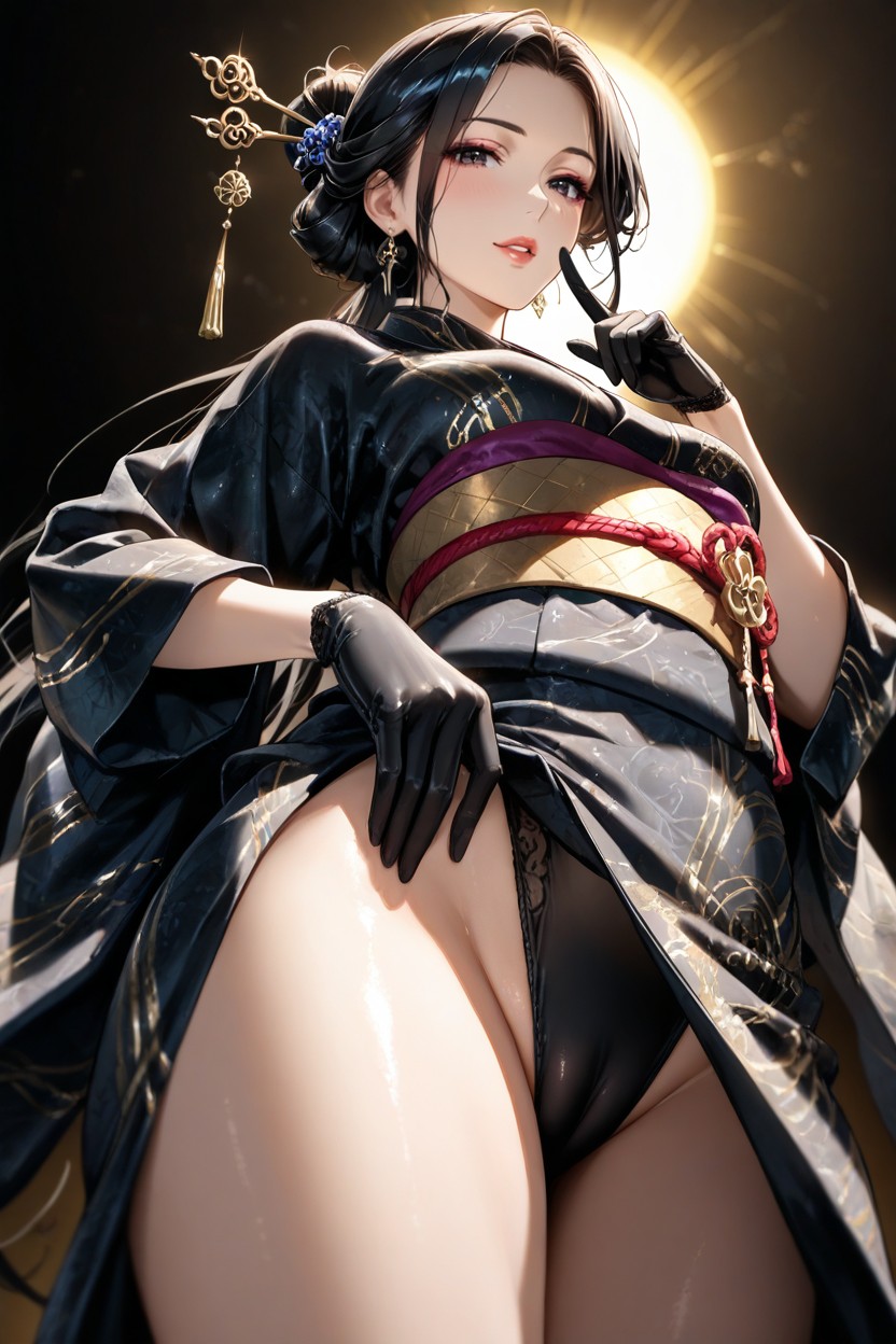 From Face To Hips, Elegant, Culo Redondeado Hentai IA