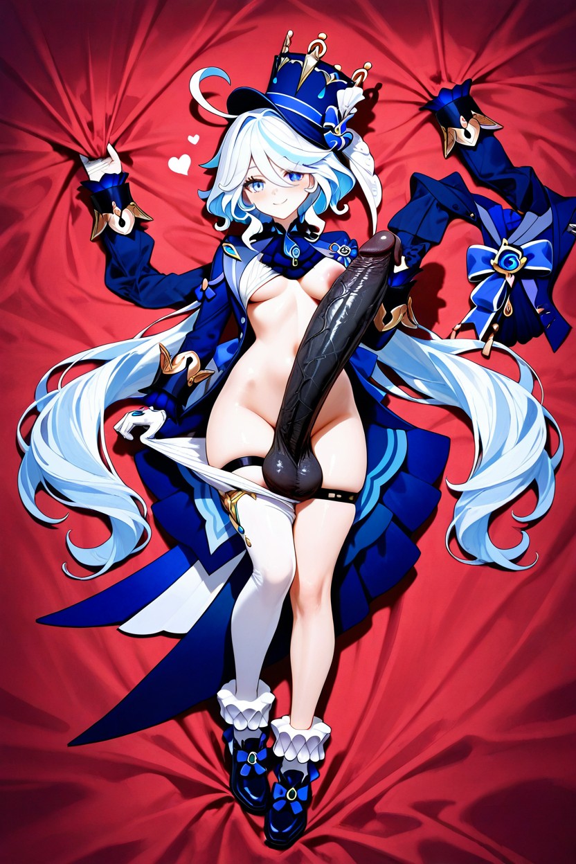 Intricate Gold Embroidery, Seducing, Crawling Onto The Viewer Hentai AI Porn