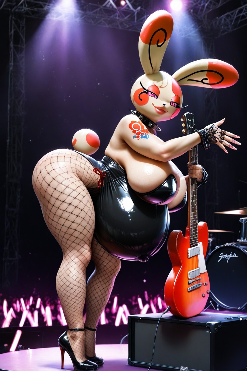Se Pencher, Female Spinda, Furry Porno IA Hentai