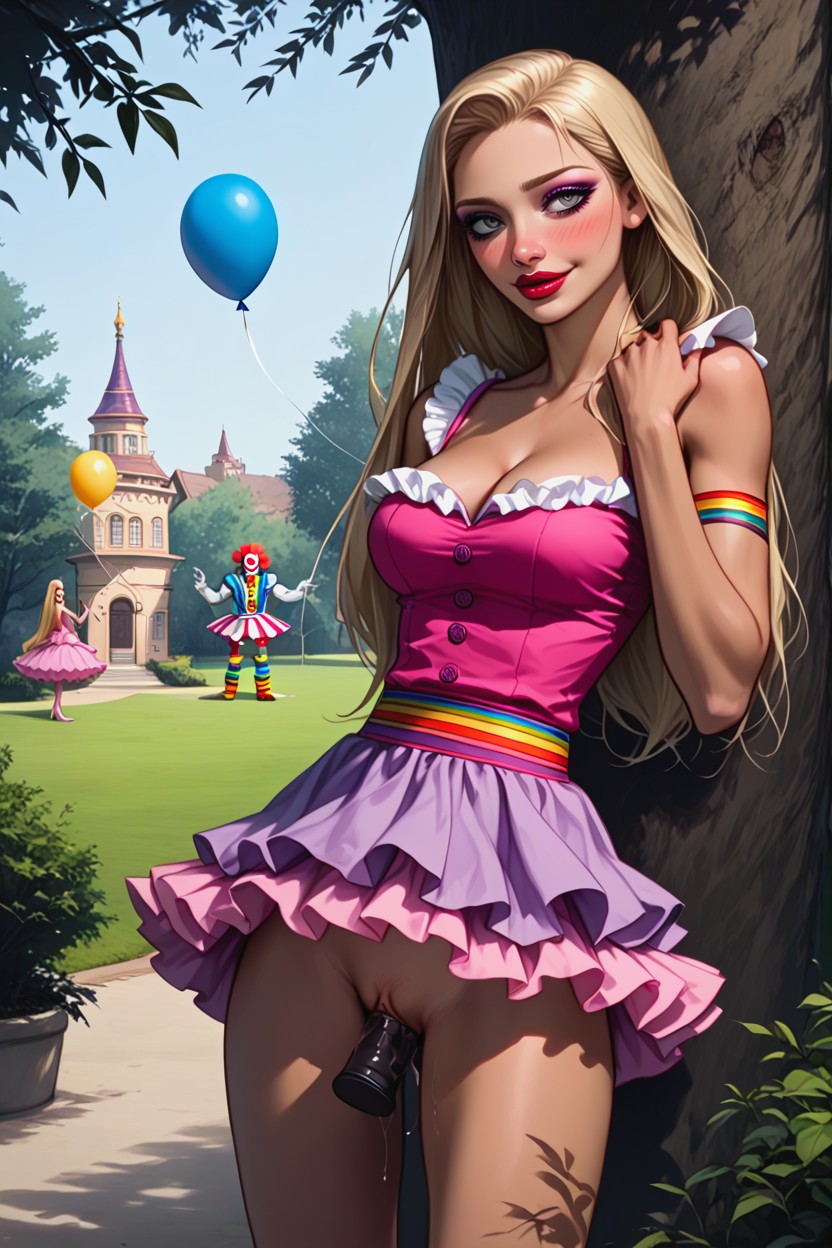Reflection In Eyes, Rapunzel, Dark Red Lipstick Porno IA Hentai