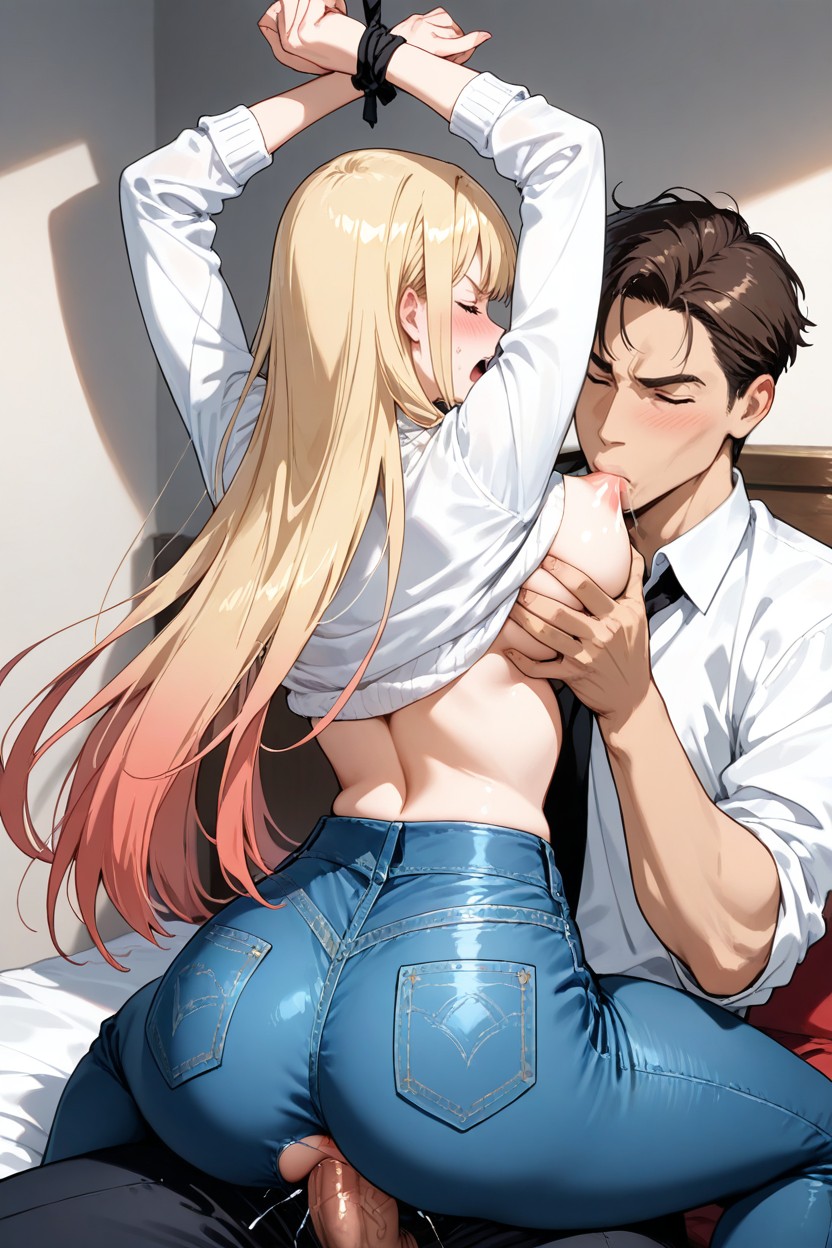 Vaginal Penetration, Close Eyes, En Colère Porno IA Hentai