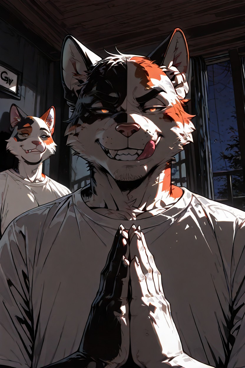 18+, Amber Eyes, Front View Hentai AI Porn