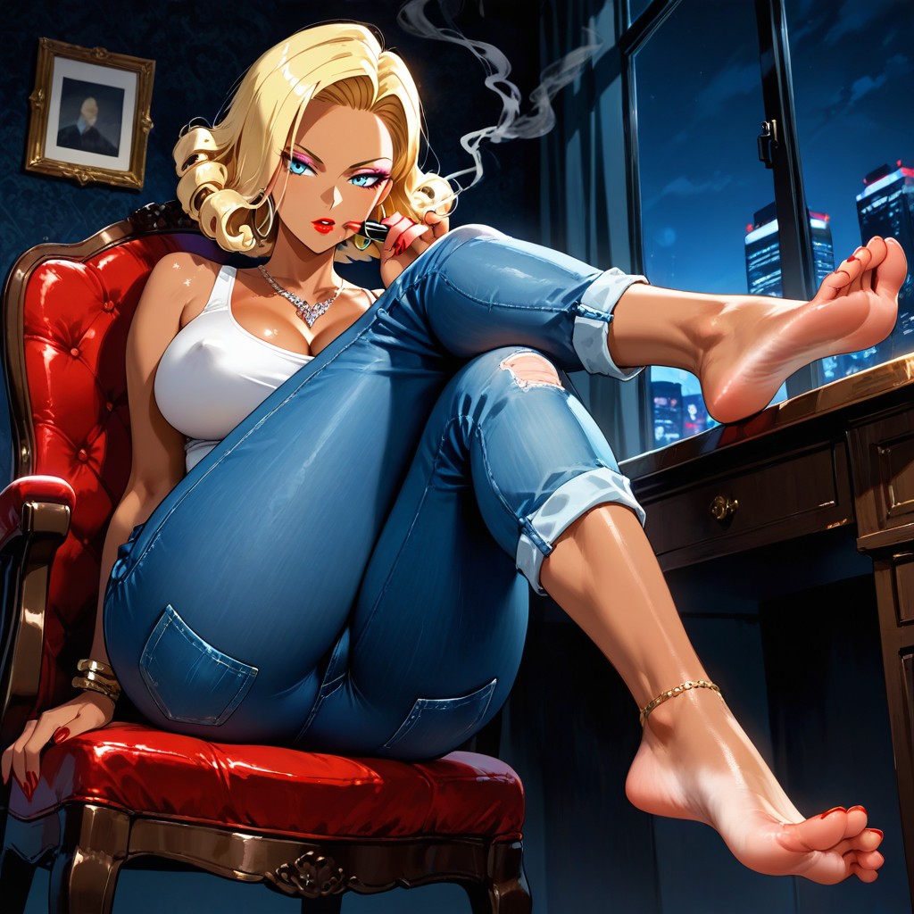 Night, Cul Moyen, Makeup Porno IA Hentai