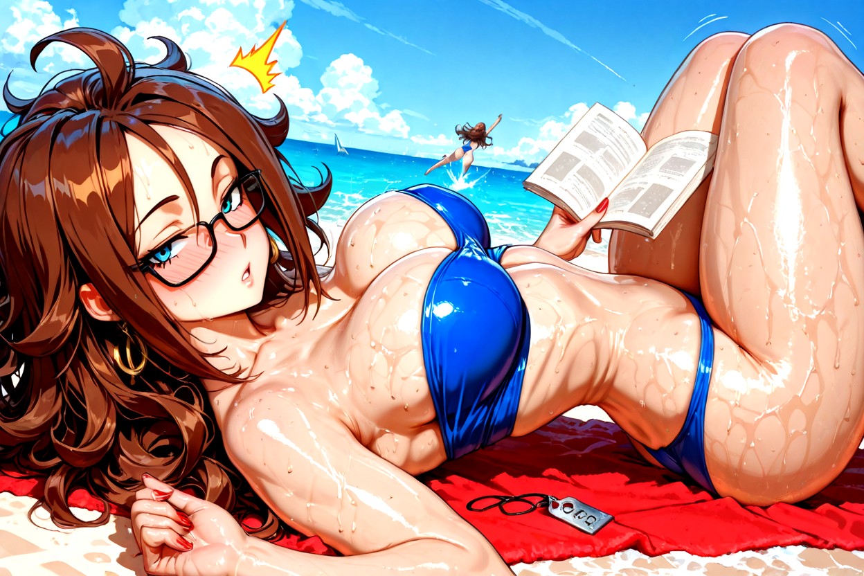 Hit By Surprise, She Is Reading, Wet Skin 헨타이 AI 포르노