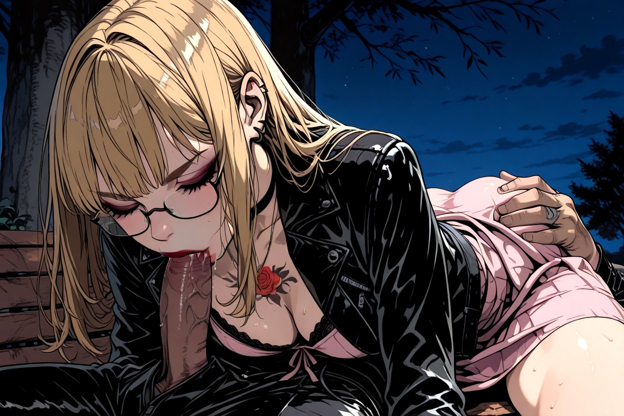 Blowjob, Saliva Drool, Cleavage Porno IA Hentai