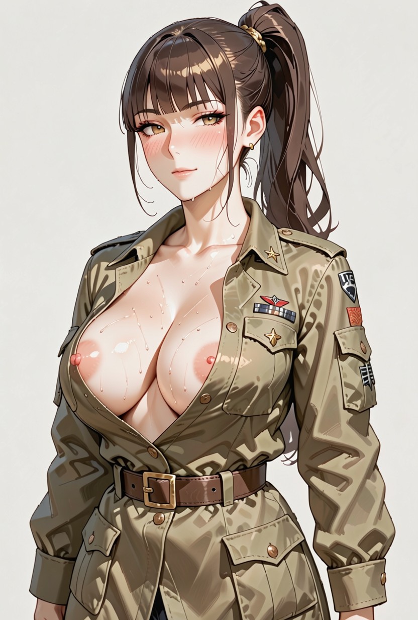 Full Body, Bangs, Front View Hentai AI Porn