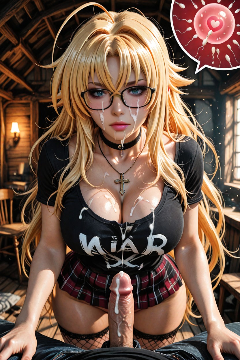 Black-casual T-shirt, Indoors, High Resolution Hentai AI Porn