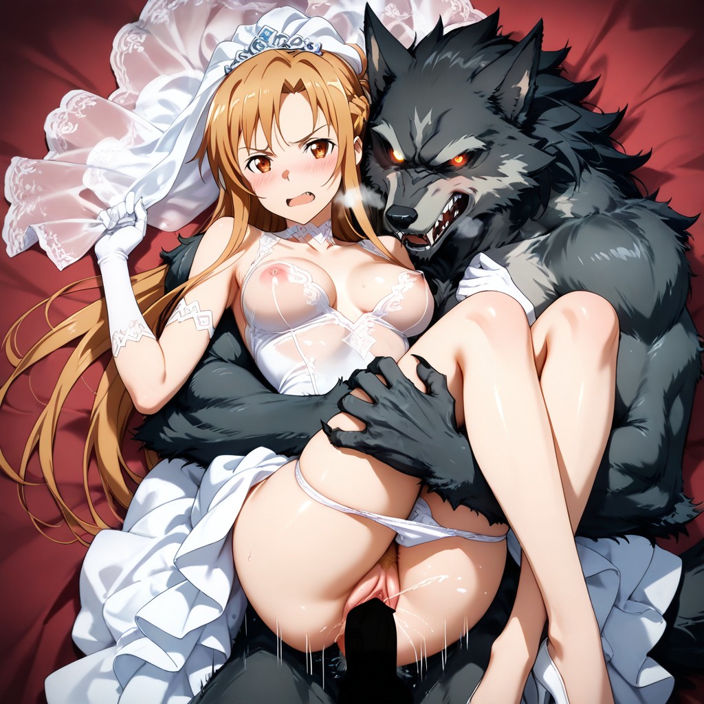 Wedding Dress, Perfect Anatomy, Extreme Orgasm Hentai AI Porn