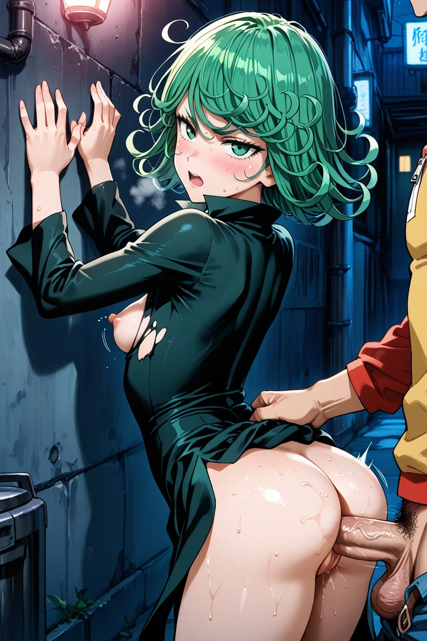Duo, A Wave On Her Ass From Thrusting, Small Breasts Hentai AI Porn