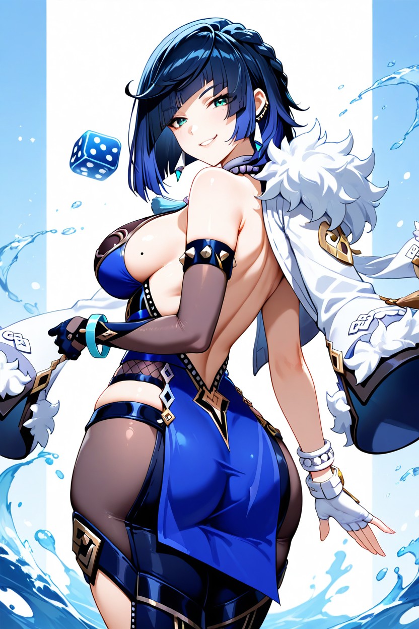 Bare_shoulders, Water, Mole Hentai AI Porn