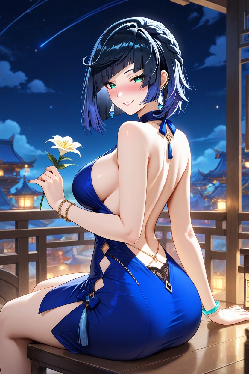 Holding, Alternate_costume, Flower Hentai AI Porn