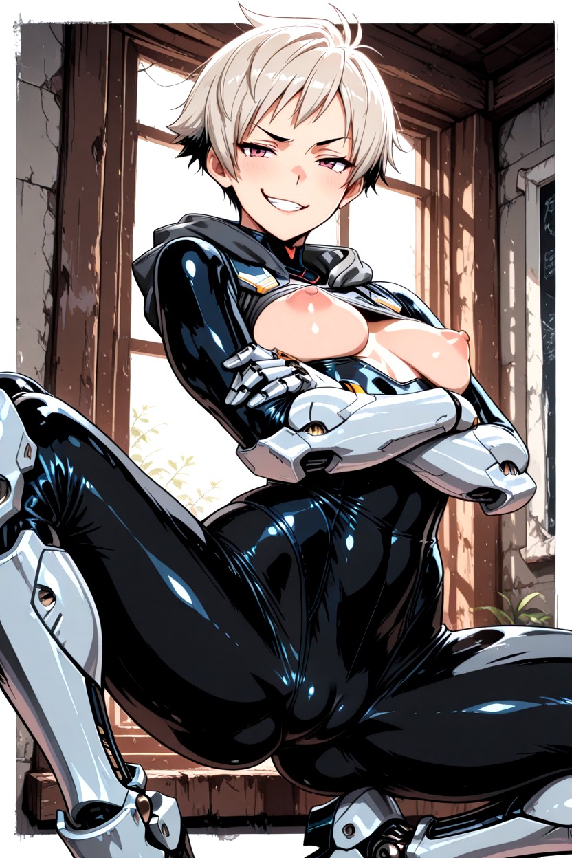 18+, Mechanical Hands, Skinny Hentai AI Porn