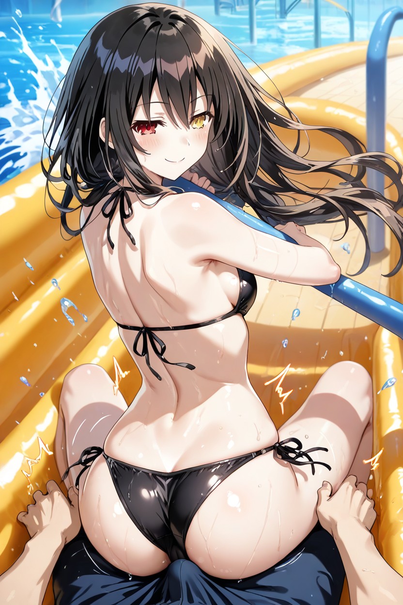 Wind, Pretty Face, Water Park Hentai AI Porn