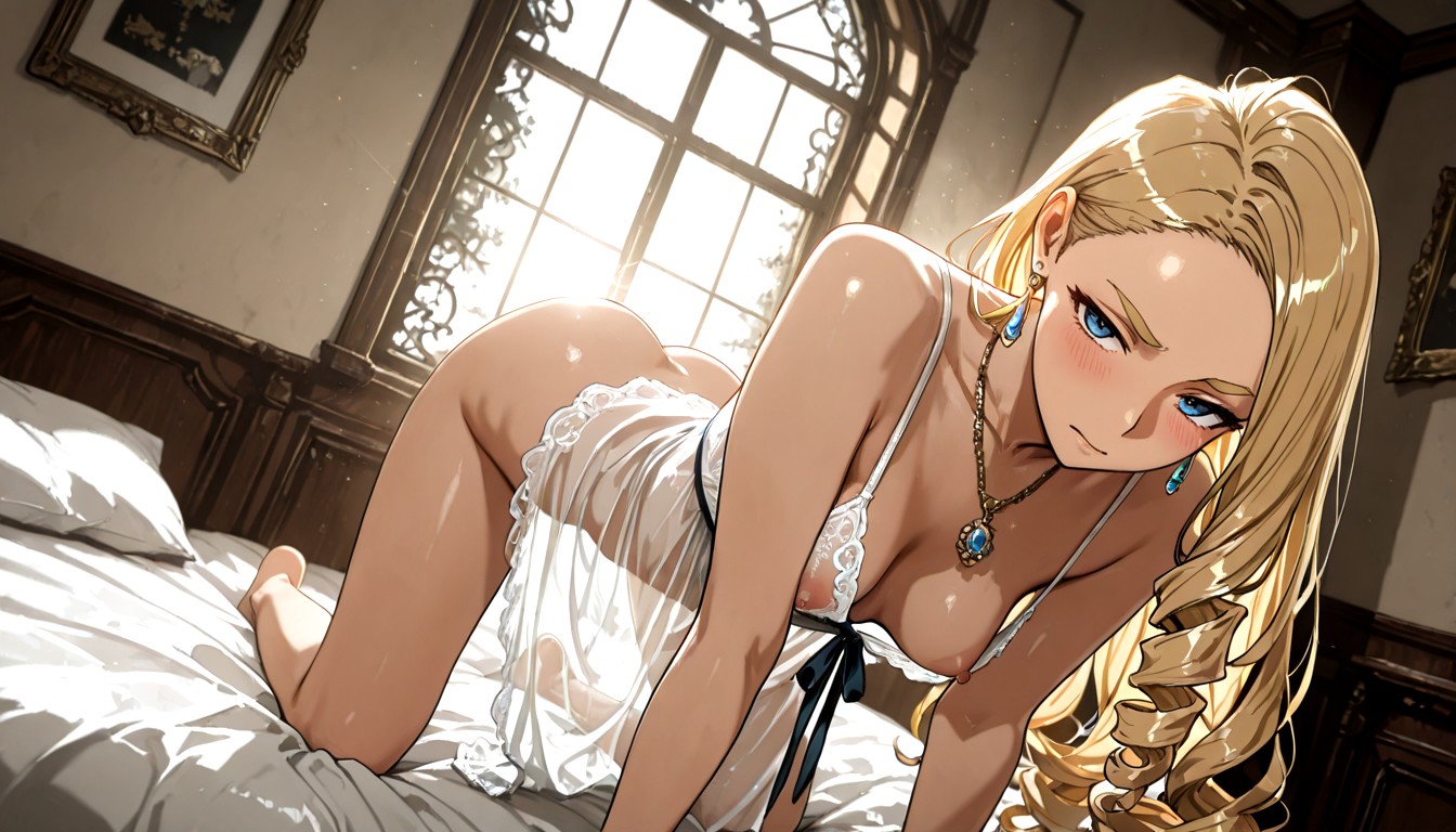 No Headwear, Pechos Pequeños, Saggy Droopy Breasts Hentai IA