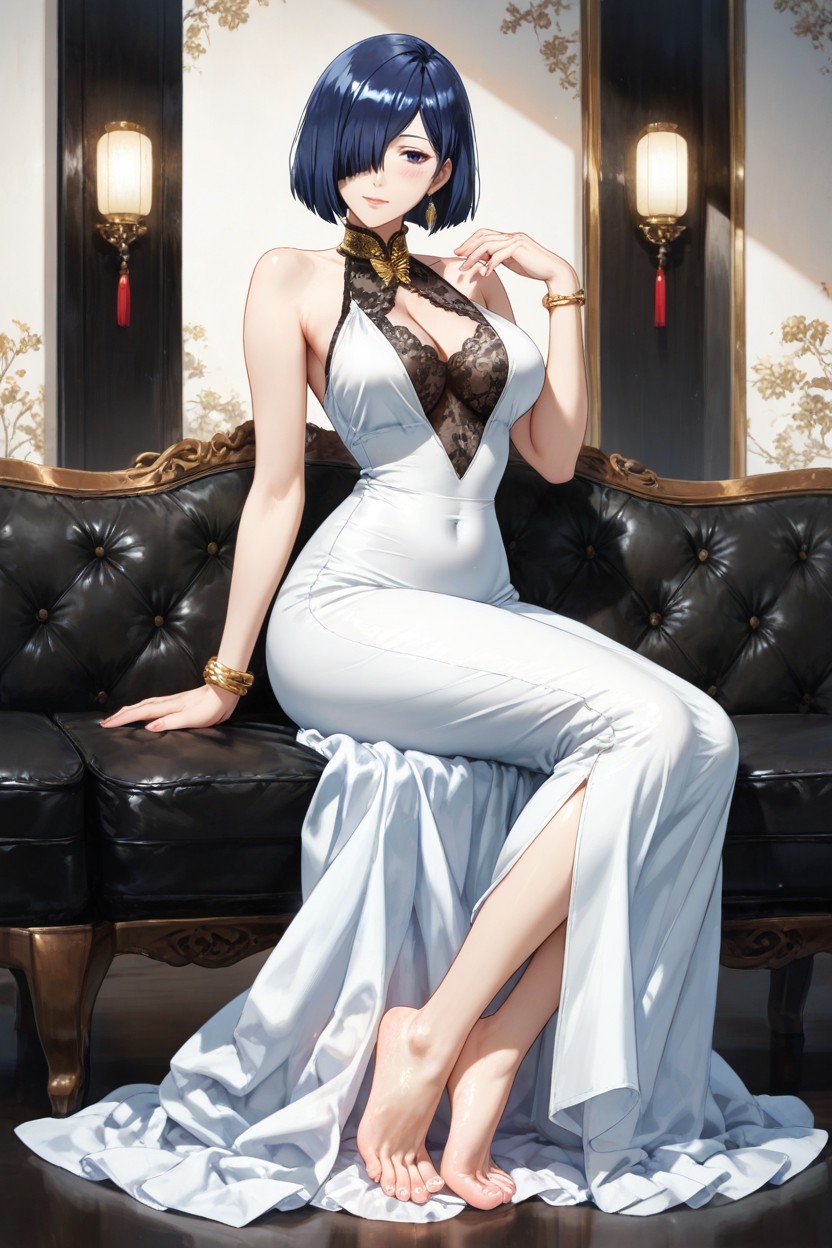 Ultra Detailed Feet, Sitting Down, Medium Ass Hentai AI Porn