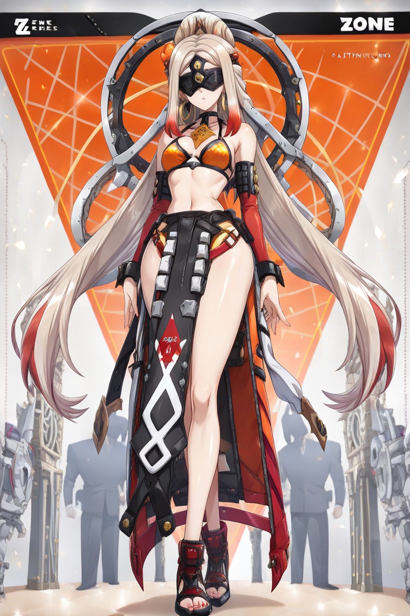 Merunyaa Style, 25+, Black And Yellow Color Scheme Hentai AI Porn