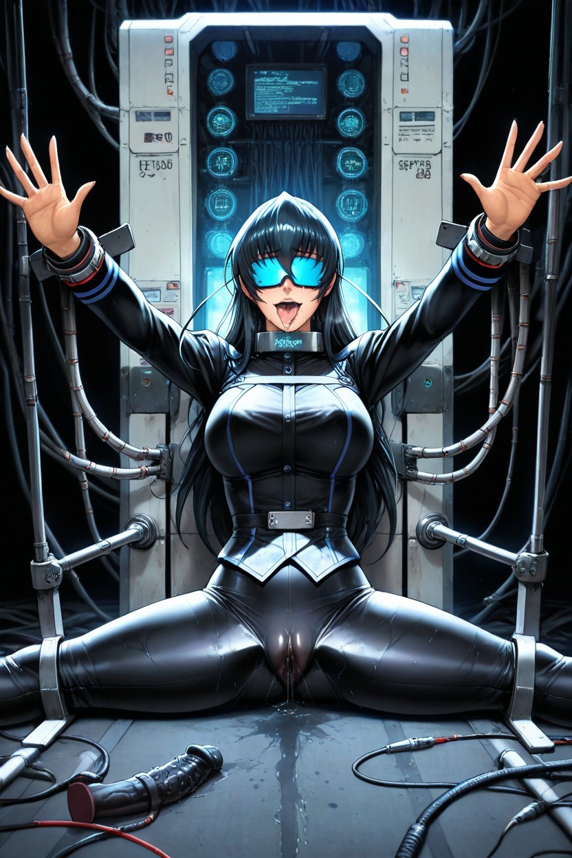Black Background, 25+, Black Boylish Hair Hentai AI Porn