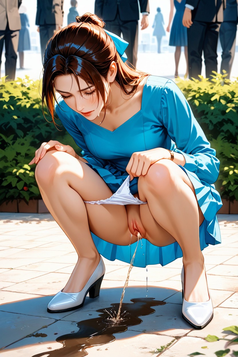 25+, Puddle, Skinny Hentai AI Porn