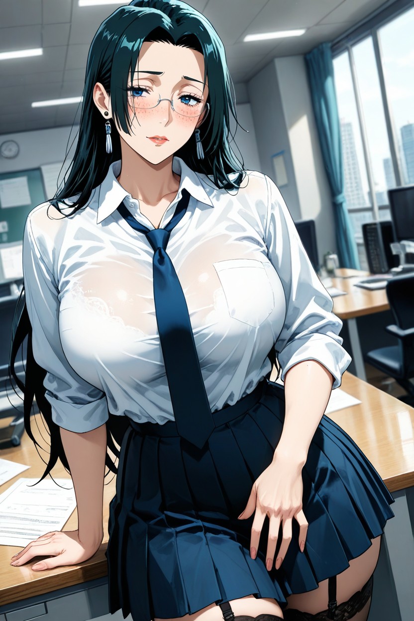 Blushing, Uniform, 25+ Hentai AI Porn