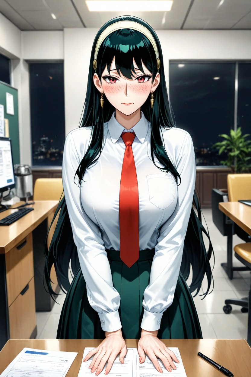 Perfect Face, Blushing, Skinny Hentai AI Porn