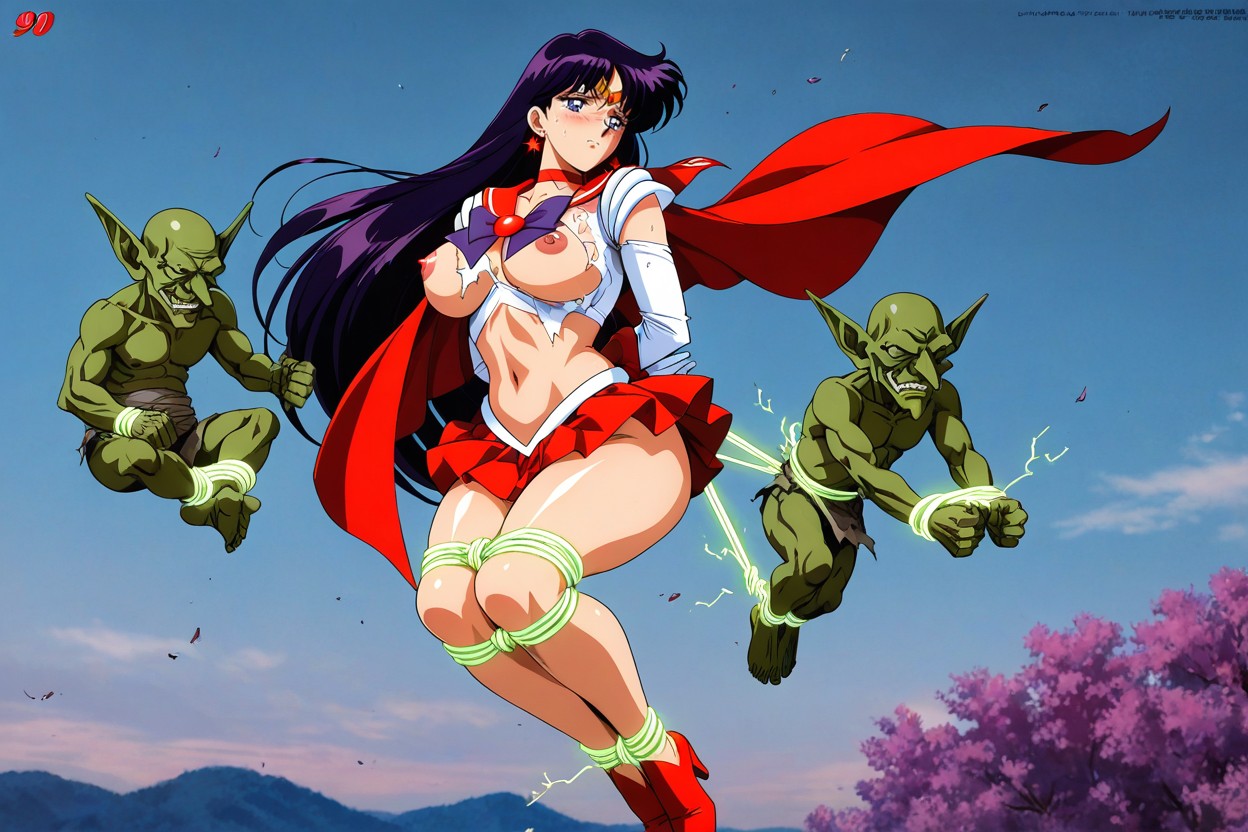 Thick Thighs, Detailed Fingers, Goblin Holding Legs Hentai IA