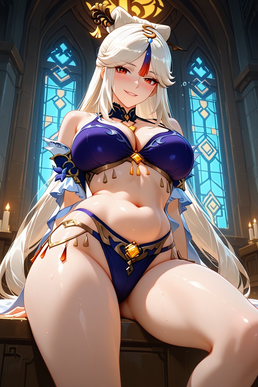 Waist View, Dark, Church Hentai AI Porn