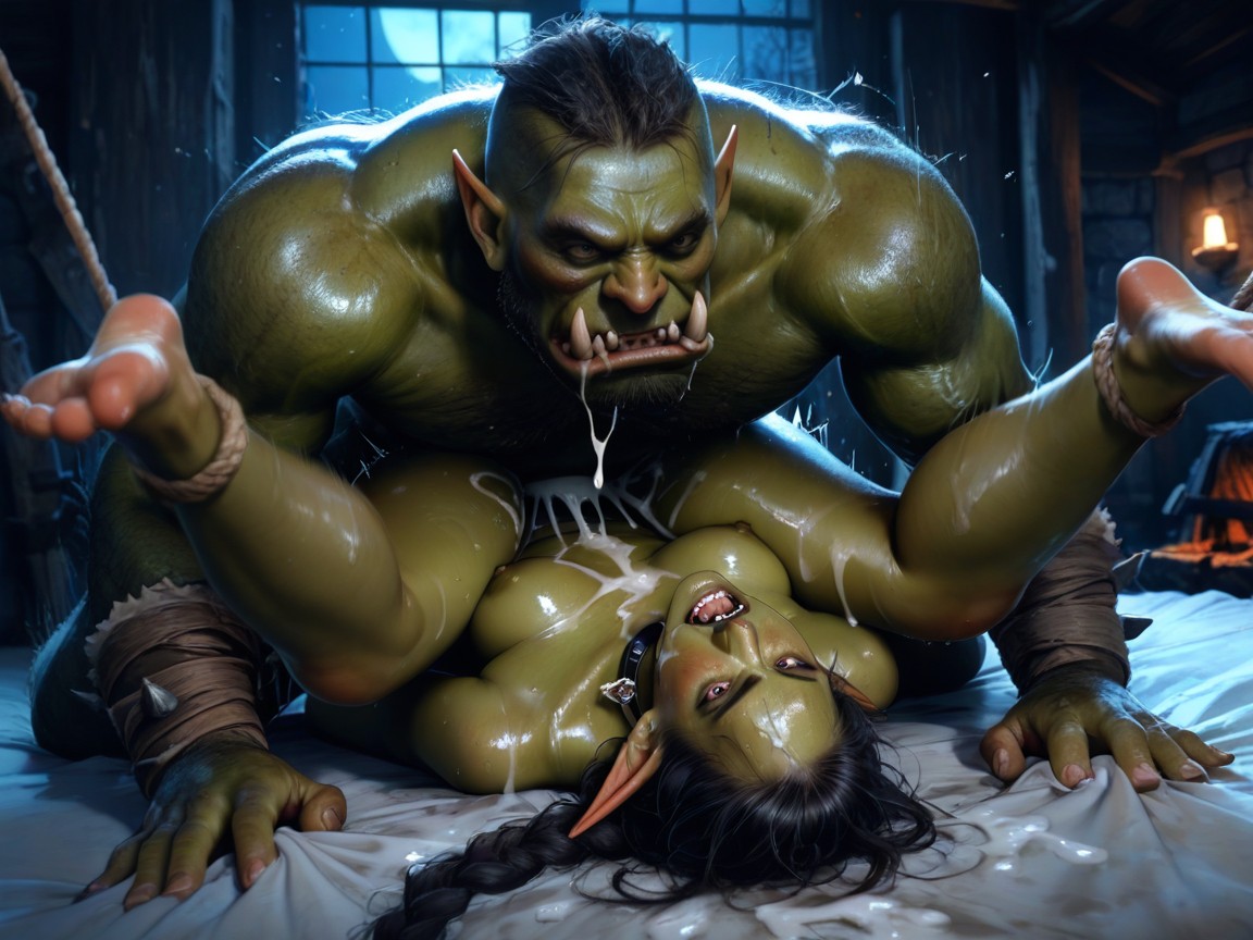 Hdr Face, Perfect Eyes, Green Skin Hentai AI Porn