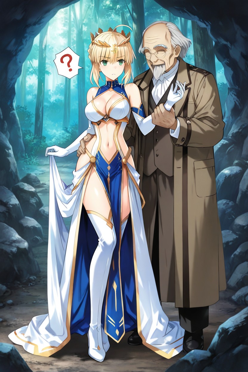 Toned Waist Woman, Very Large Woman, Anxiety Eyes Hentai AI Porn