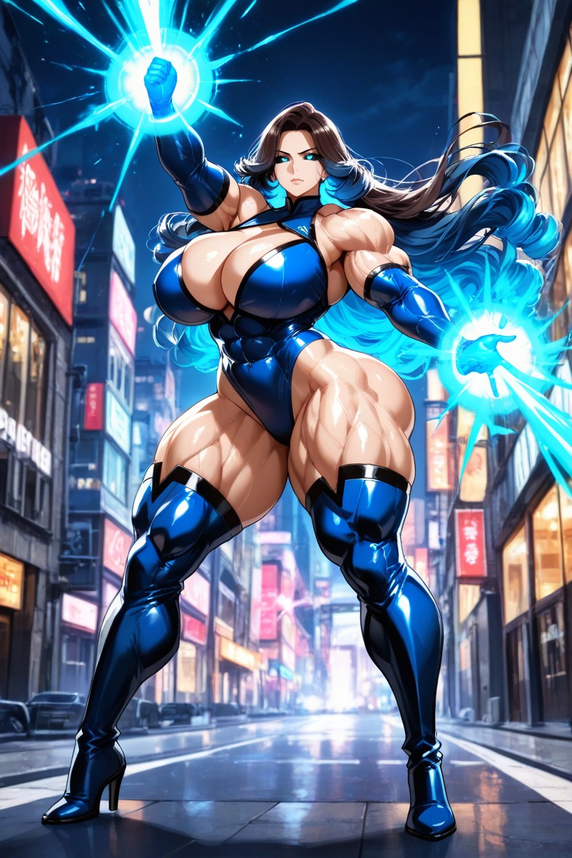 Elbow Length Gloves, Super Powers, Massive Breasts Hentai AI Porn