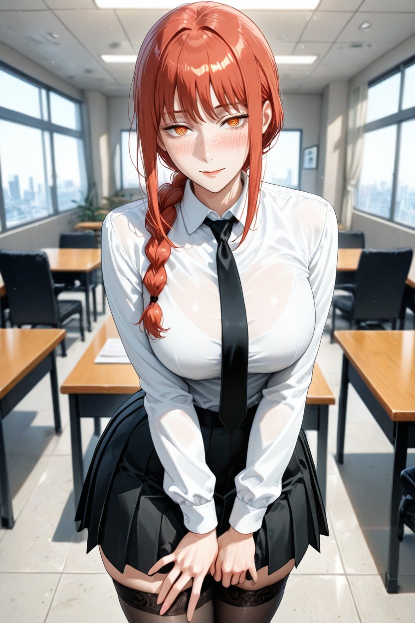 Model, Office, Freckle Face Hentai AI Porn
