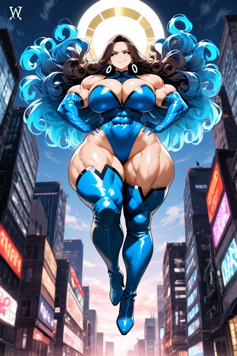 Smirk, Smug Expression, Thick Thighs Hentai AI Porn