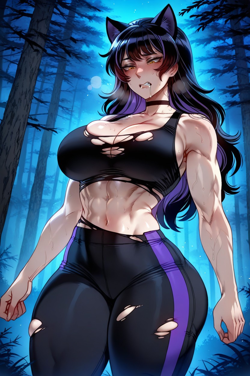 Extremely Large Ass, Standing, Mature Hentai AI Porn