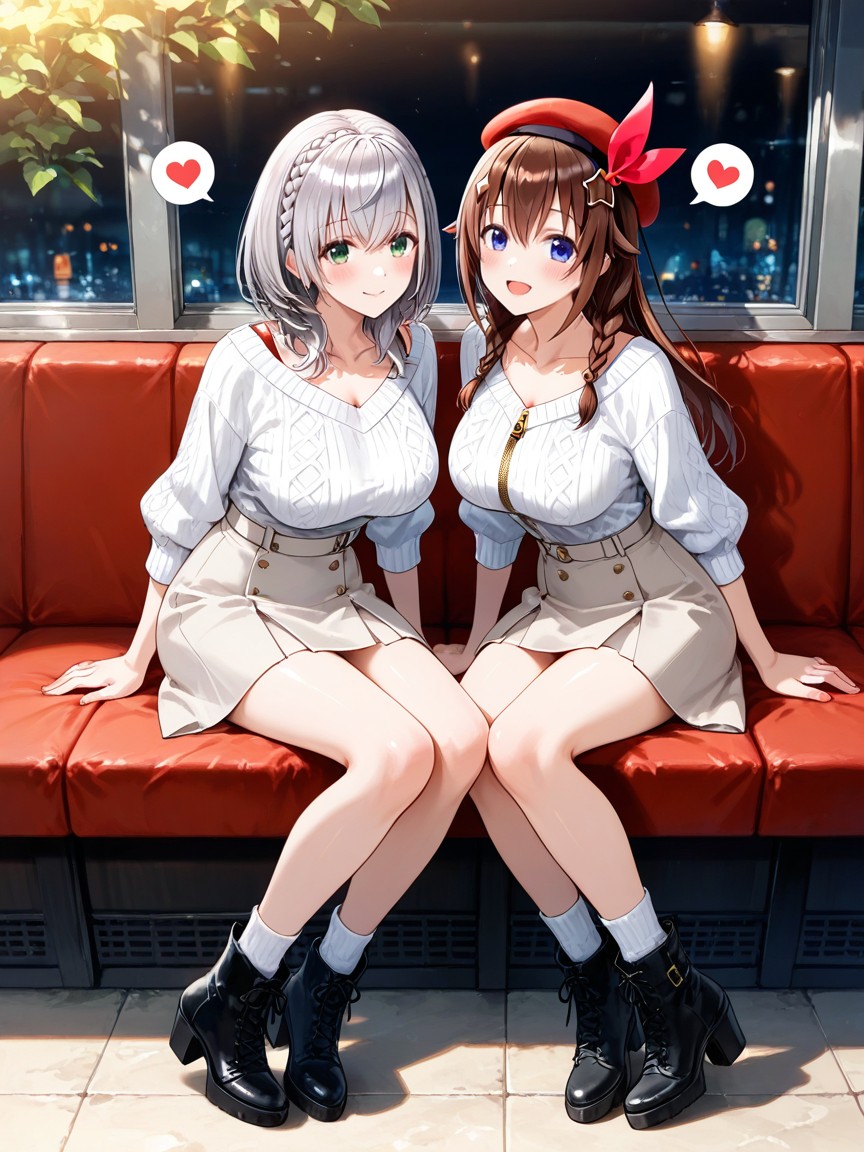 Looking Up, Dappled Light, Side Braids Hentai AI Porn