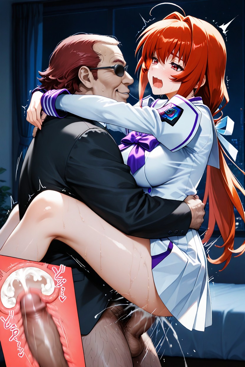 Dark, Long Hair Tied Low, Girl Hentai AI Porn