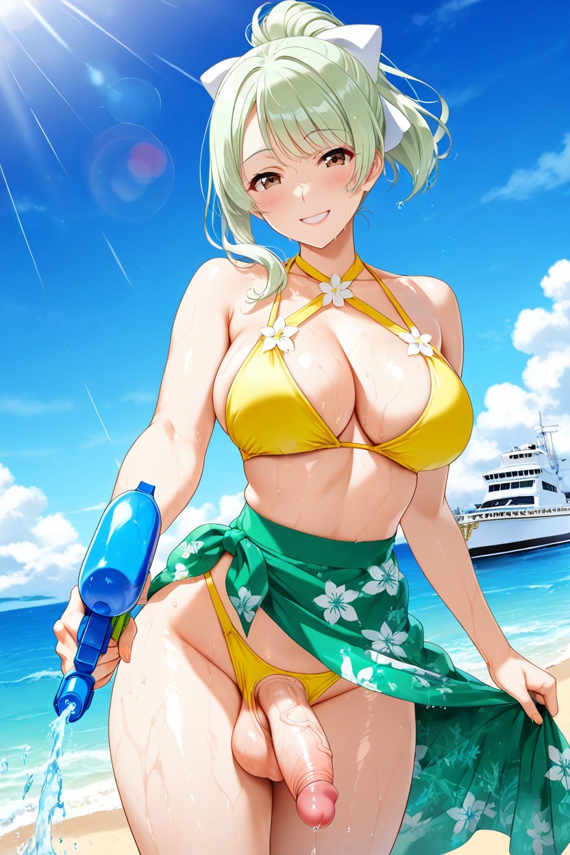 Lens Flare, Anatomically Accurate, Bare Arms Hentai AI Porn