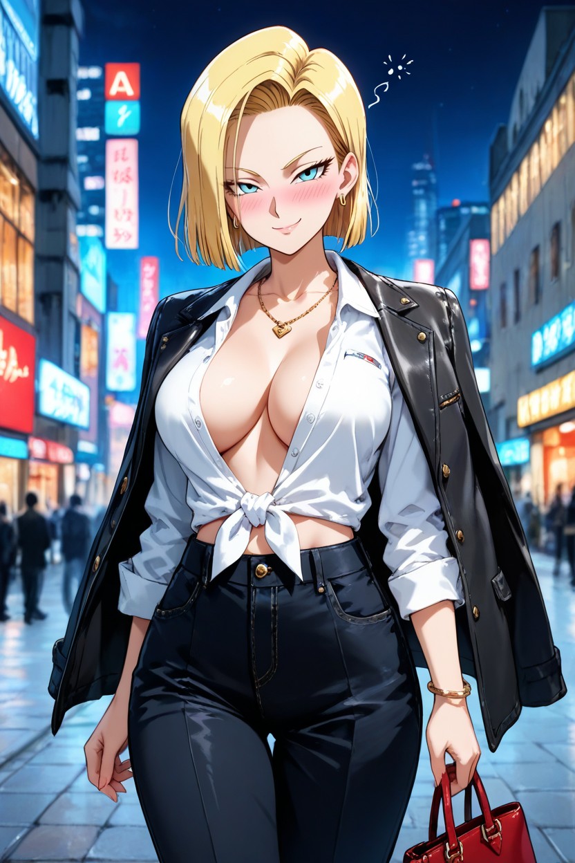 Long Sleeves, Medium Ass, Smug Expression Hentai AI Porn