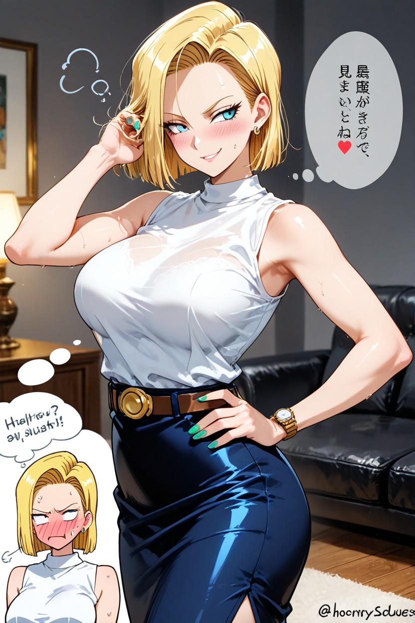 Arm To The Side, Cowboy Shot, Breasts Hentai AI Porn