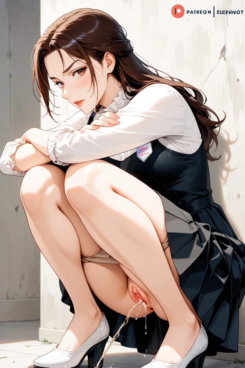 Teacher Lara Croft, Dripping Pussy, Constipated Anal Edge Hentai AI Porn