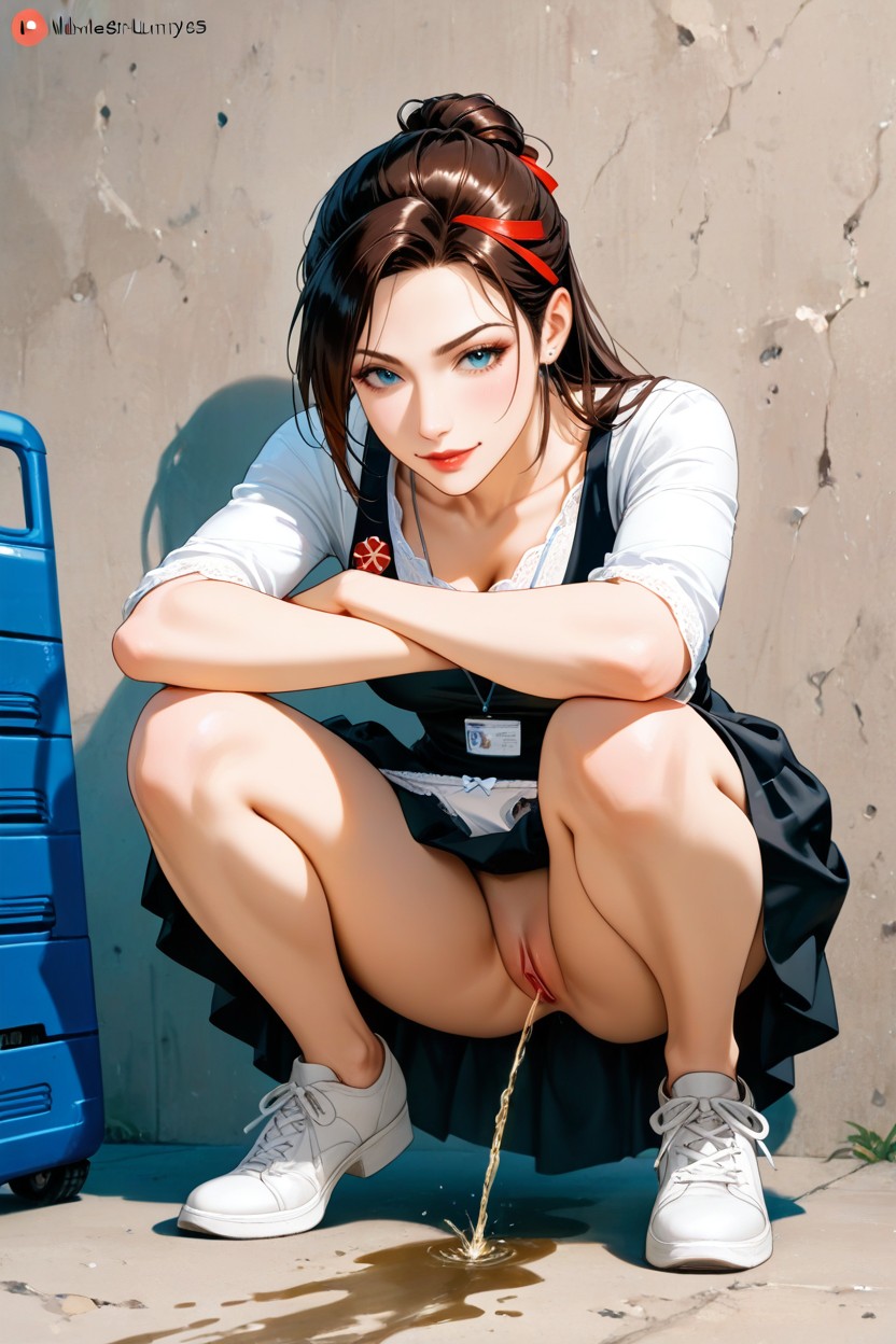 Teacher Lara Croft, Folded Her Arms On Knees, 25+ Hentai AI Porn
