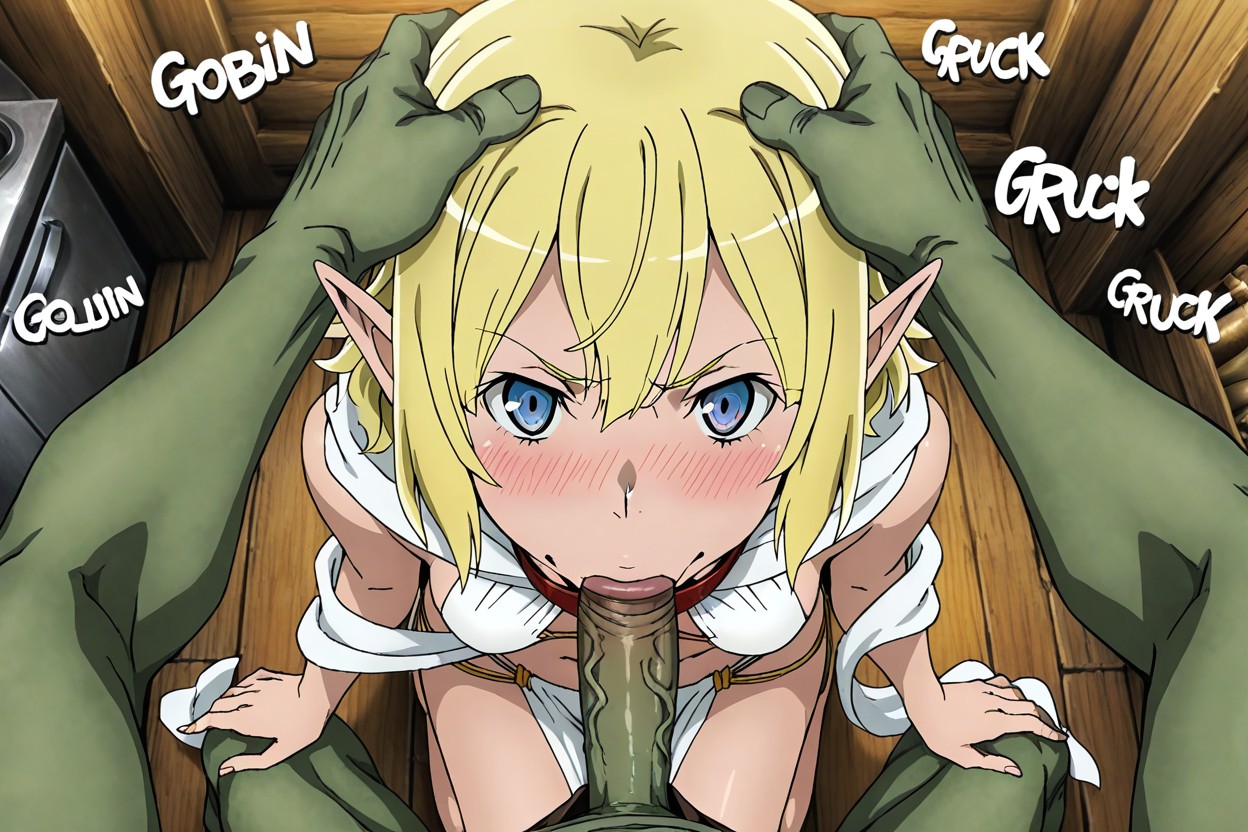 Danmachi Art Style, Day, In Mediaval Kitchen Hentai AI Porn