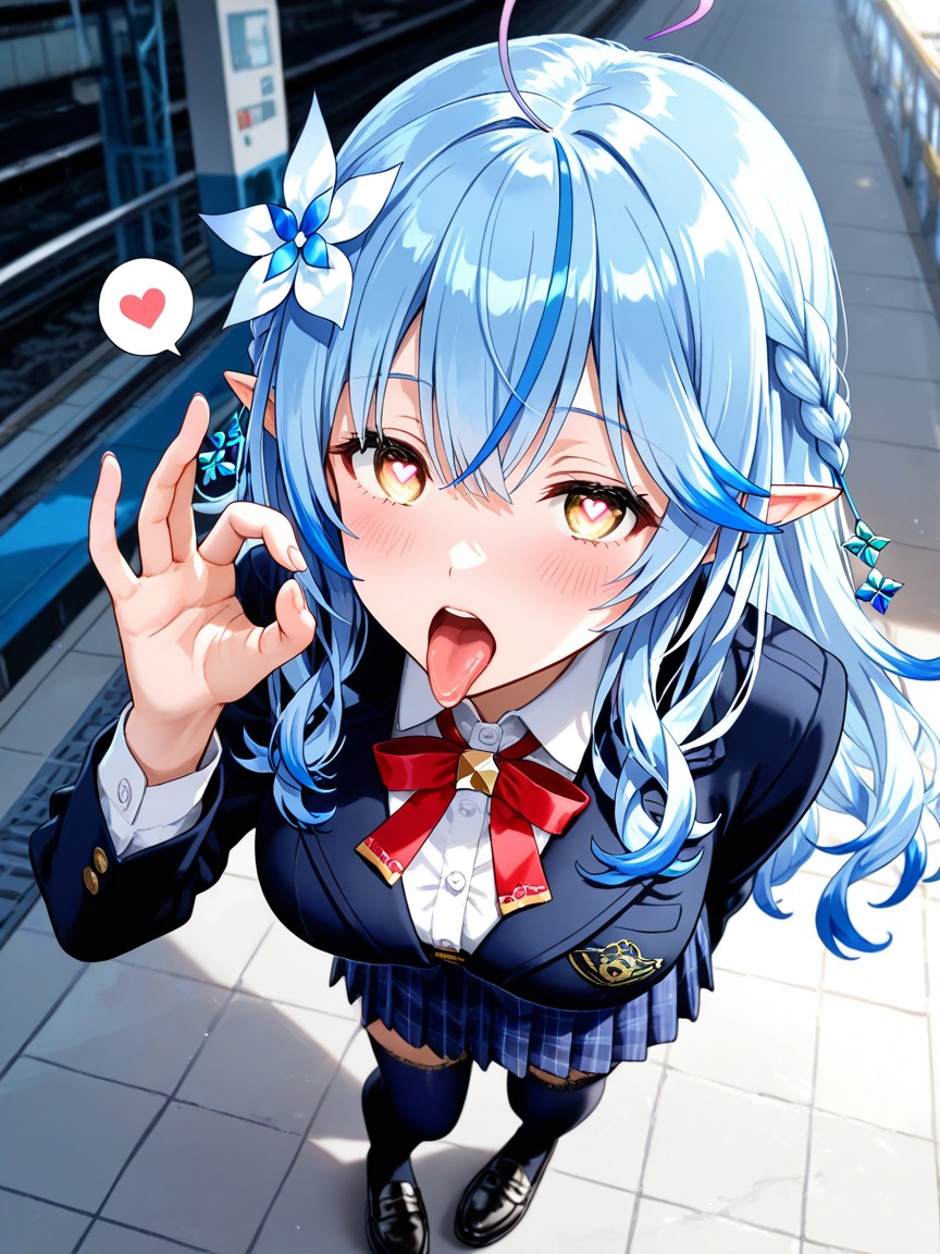 Droopy Eyes, Two In The Same Clothes, Looking Up Hentai IA
