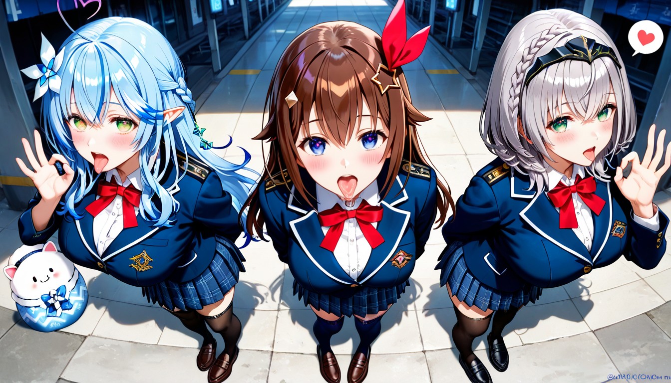 Black Thighhigh Stockings, Leather Penny Loafers, Spoken Heart Hentai AI Porn