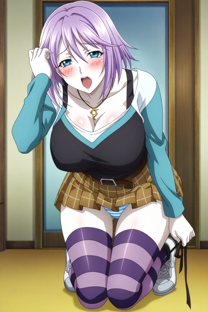 Thinarms, Purple Hair, Anime Image Hentai AI Porn