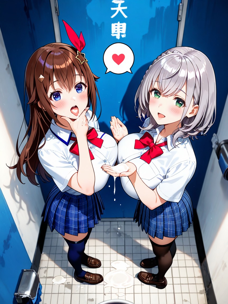 Looking Up, From Above, Tokino Sora Hentai AI Porn