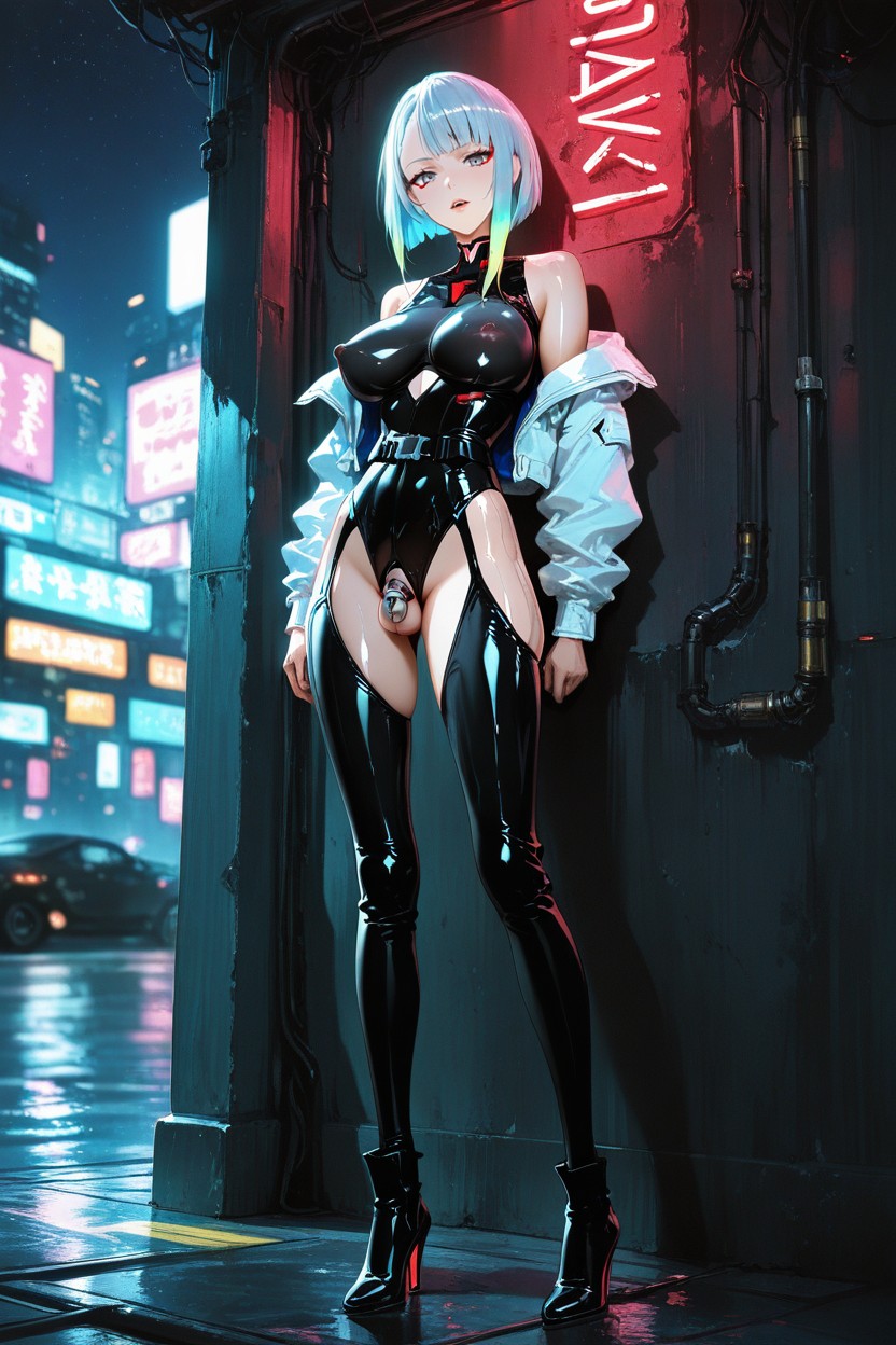 Jacket, Balanced Color Tones, White Jacket Hentai AI Porn