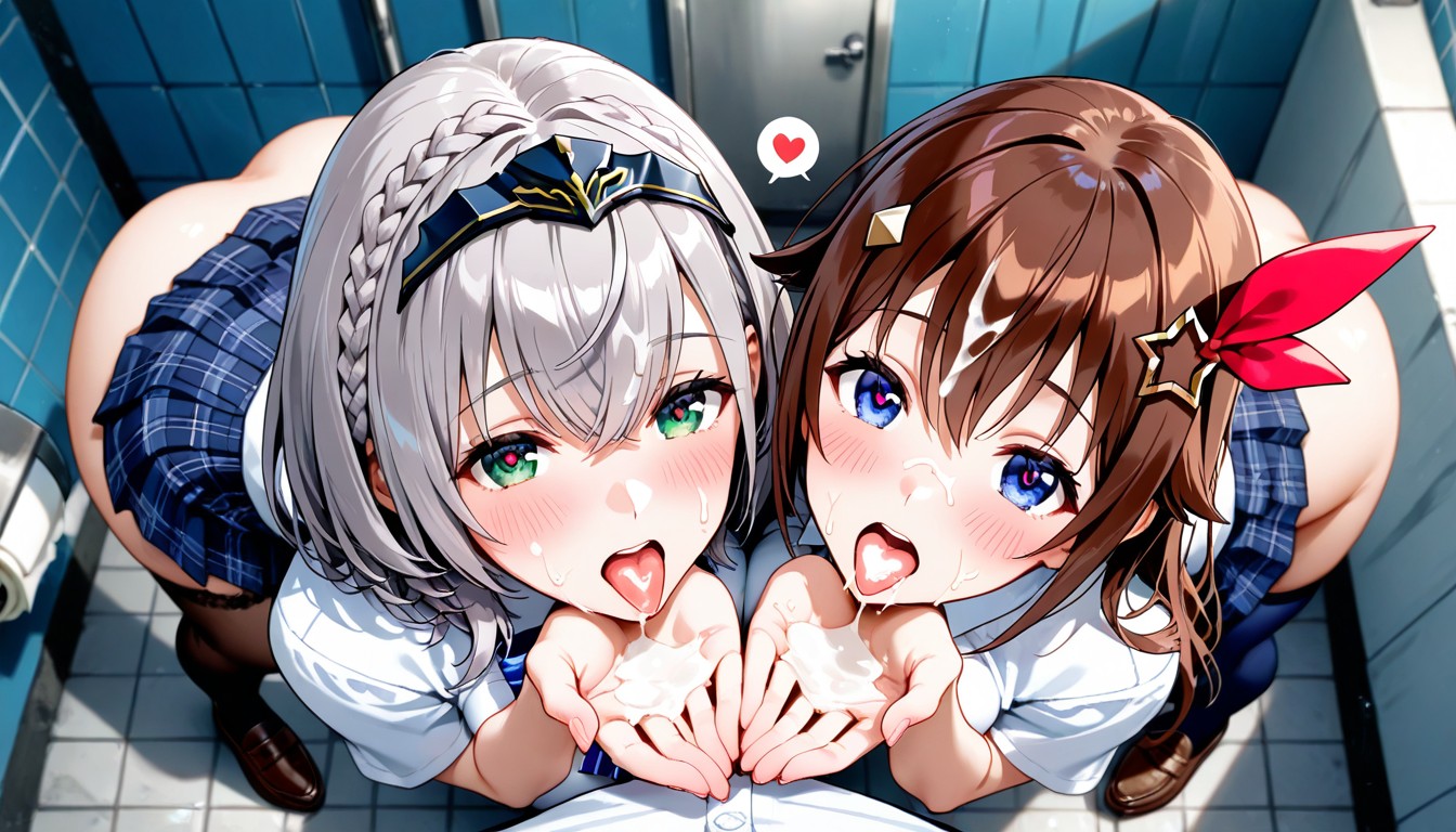 White Shirt, Line Up, Dappled Light Hentai AI Porn