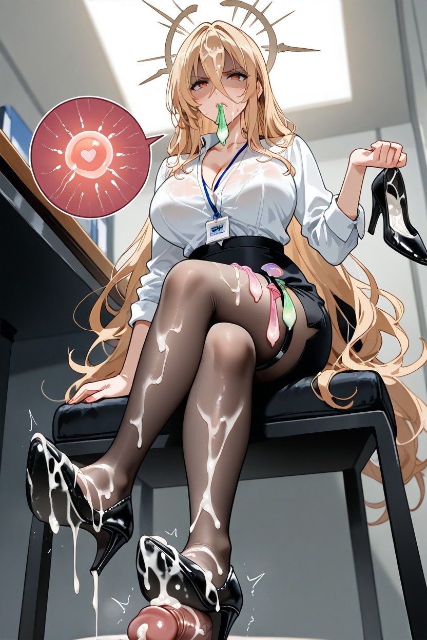 A Lot Ring Used Condom Thigh Circumference, Holding Shoe, Fertilization X-ray Hentai AI Porn
